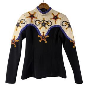 Western Horse Show Jacket Showmanship Equestrian Kris Kustom Rhinestones Leather